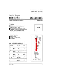 Datasheet ST110S16P1 manufacturer IRF